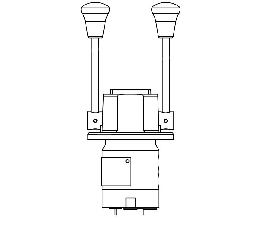 Блок гидроуправления с двумя рукоятками серии 221BHM PSM-HYDRAULICS 221BHM-01